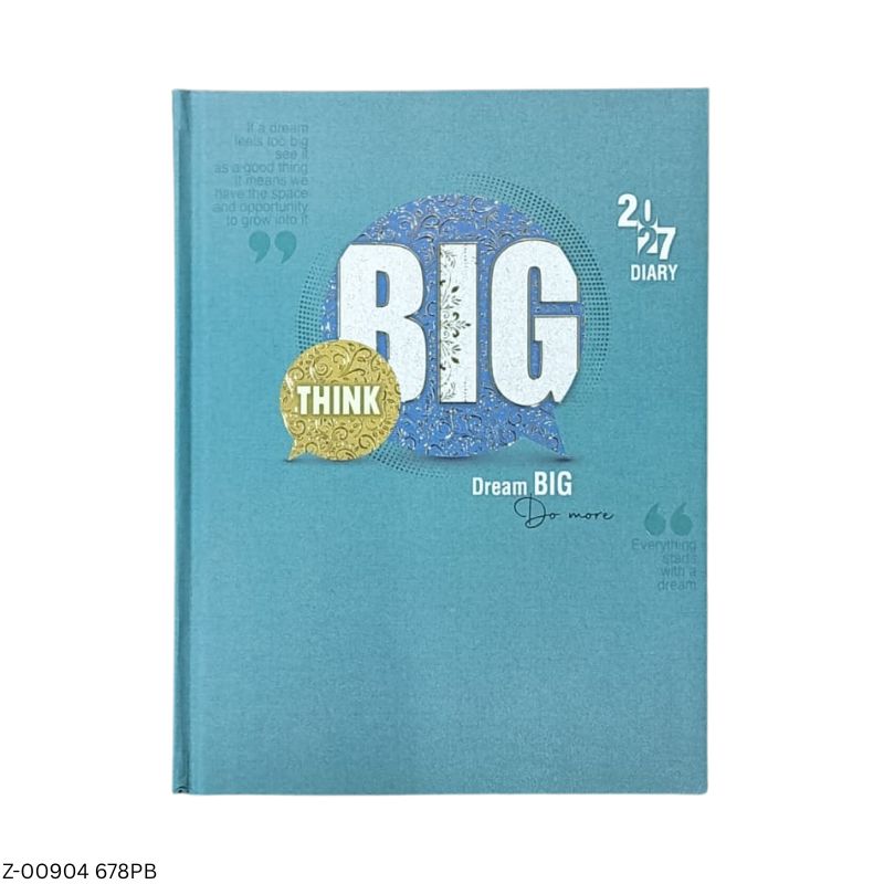 2027 – B5 678PB Think Big Dream Big Theme Diary | Month-Cut Planner | Saturday-Sunday Clubbed