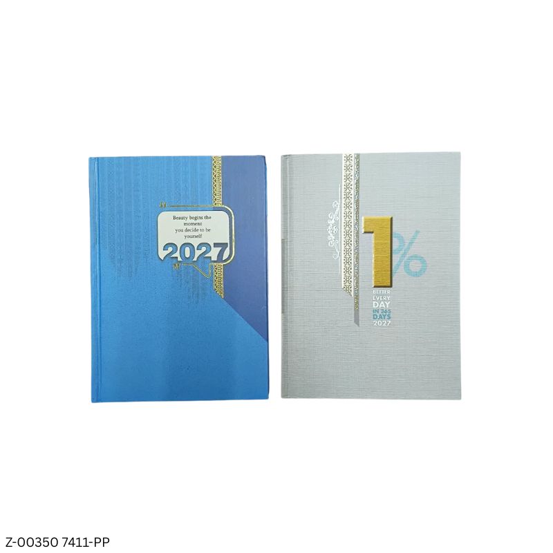 2027 – 7411-PP 365 Days Theme Diary | Month Cut Planner | Sunday Separate | Assorted Designs