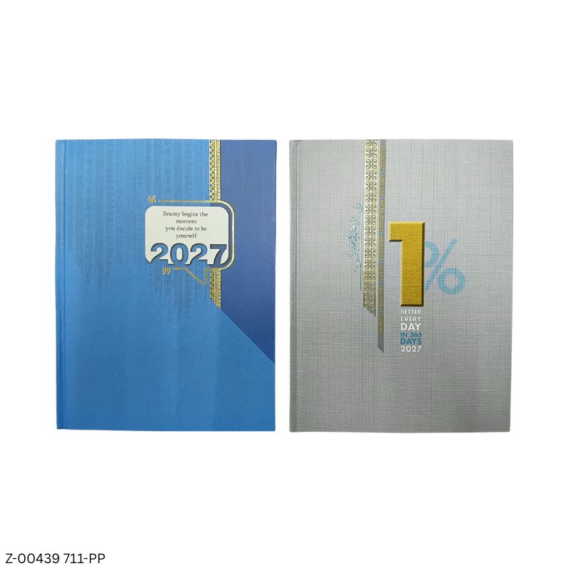2027 – 711-PP 365 Days Theme Diary | Month Cut Planner | Sunday Separate | Assorted Designs