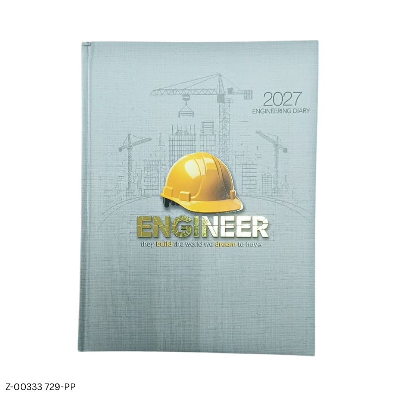 2027 – 729-PP 365 Days Engineering Diary | Month Cut Planner | 48 Pages Engineering Information | Separate Saturday-Sunday