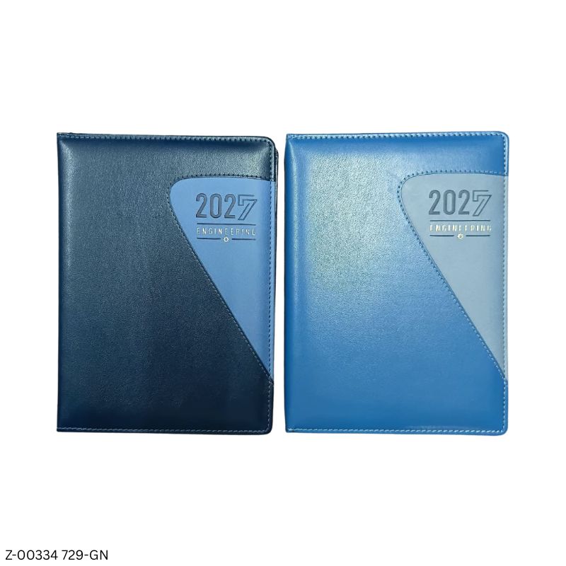 2027 – 729-GN 365 Days Engineering Diary | Month Cut Planner | 48 Pages Engineering Information | Separate Saturday-Sunday | Assorted Colours