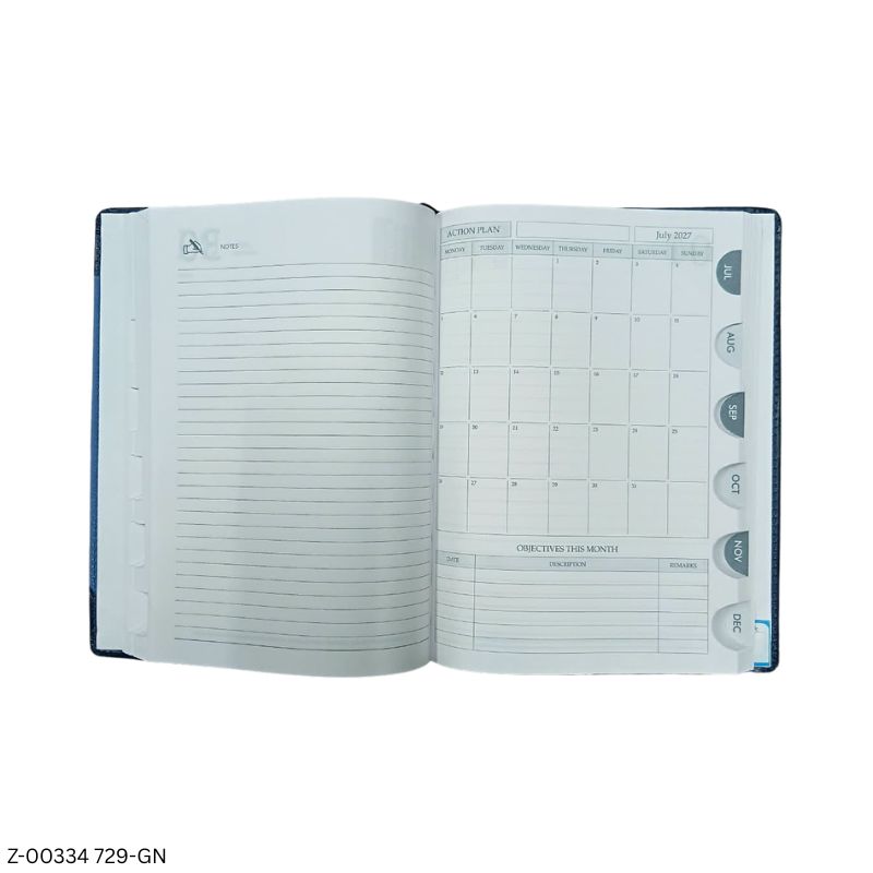 2027 – 729-GN 365 Days Engineering Diary | Month Cut Planner | 48 Pages Engineering Information | Separate Saturday-Sunday | Assorted Colours