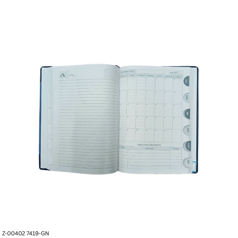 2027 – 7419-GN 365 Days Engineering Diary | Month Cut Planner | 48 Pages Engineering Information | Saturday-Sunday Separate | Assorted Colours