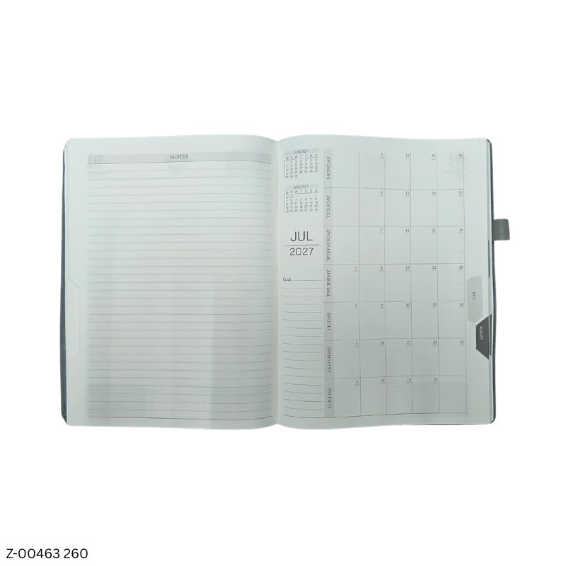 2027 – VA260 365 Days Engineering Leatherette Diary | Month-Cut Planner | 30 Pages of Engineering Information | Sunday Separate | Assorted Colours