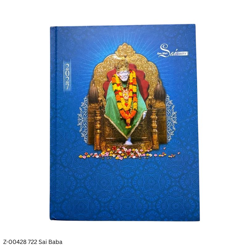 2027 – 722-PP Sai Baba Theme Diary | Saturday-Sunday Clubbed | 4 Pages of Sai Baba Photos