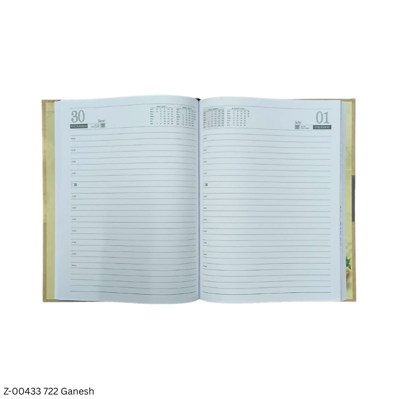 2027 – 722-PP Shree Ganesh Theme Diary | Saturday-Sunday Clubbed | 4 Pages of Shree Ganesh Photos