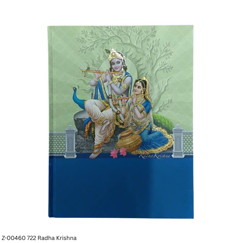 2027 – 722-PP Radhe Krishna Theme Diary | Saturday-Sunday Clubbed | 4 Pages of Radhe Krishna Photos