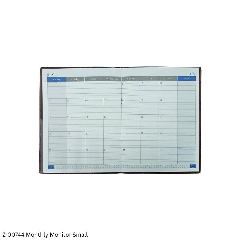 2027-28 Monthly Monitor – Size Small | 15 Months Planner (January 2027 to March 2028) for Appointments & Memoranda | Assorted Colors