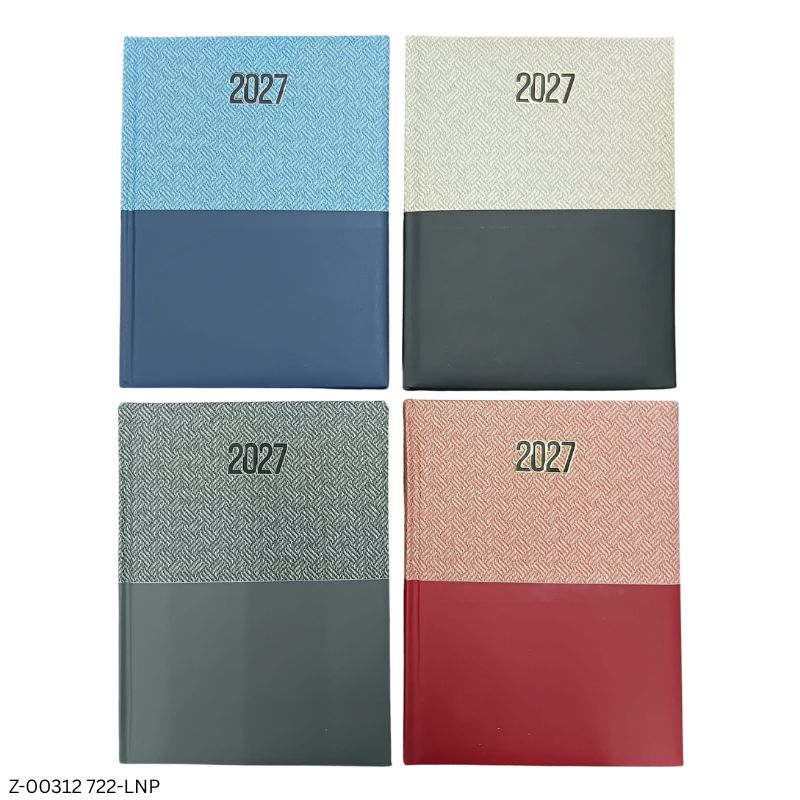 2027 – 722-LNP Regular Diary | Saturday-Sunday Clubbed | Assorted Colours