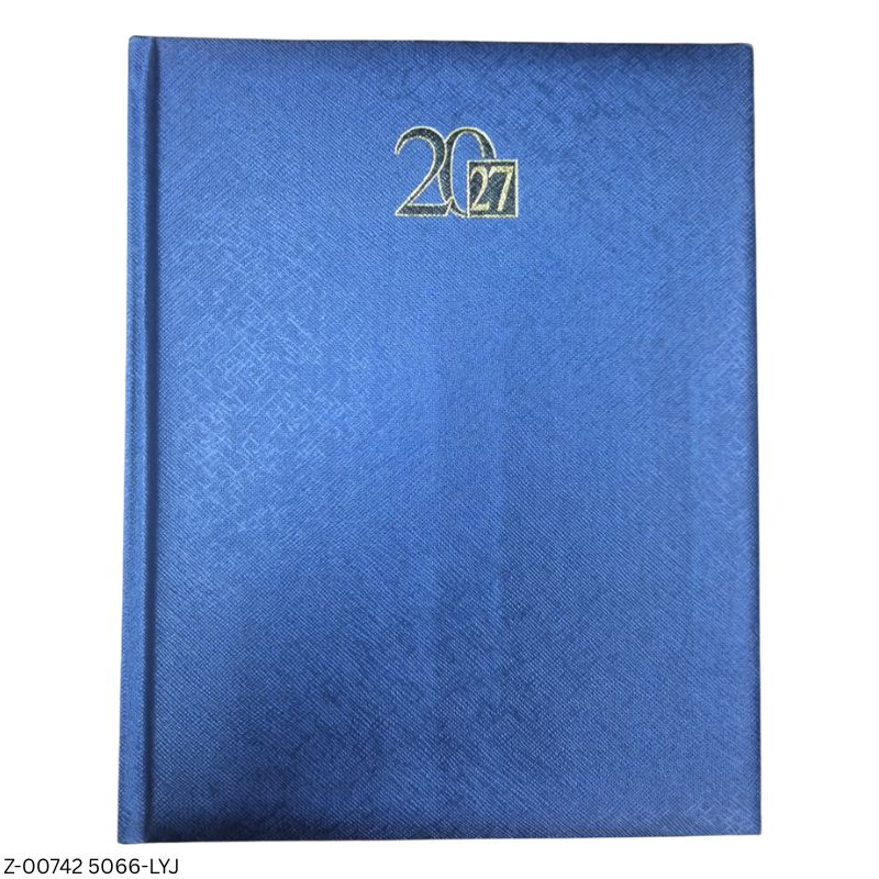 2027 – 5066-LJY Leatherette Diary | Month-Cut Month Planner | Saturday-Sunday Clubbed | Assorted Colours