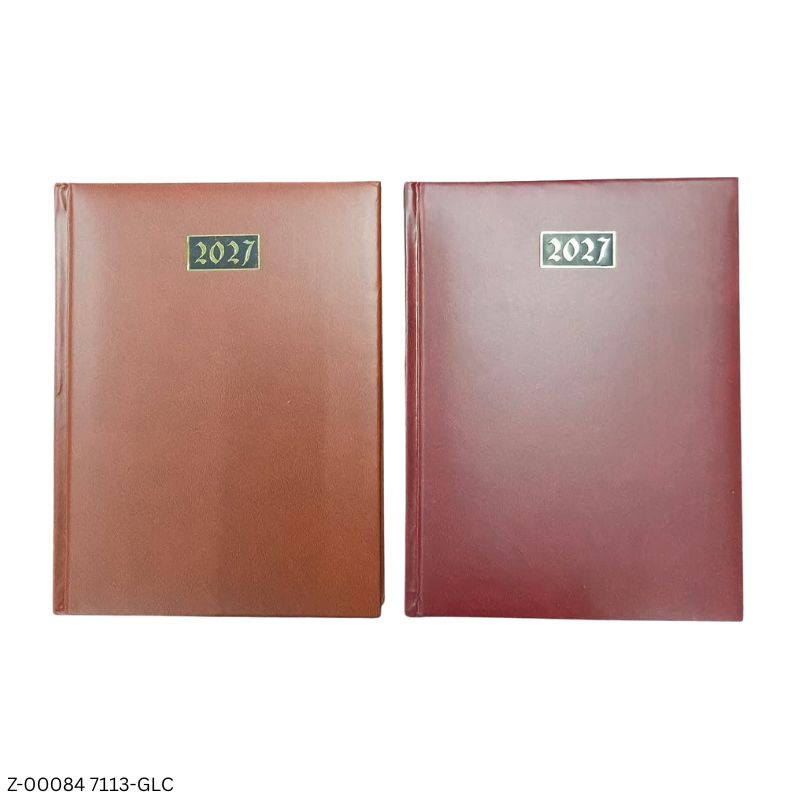 2027 – 723-ICP Leatherette Diary | Saturday-Sunday Clubbed | Assorted Colours