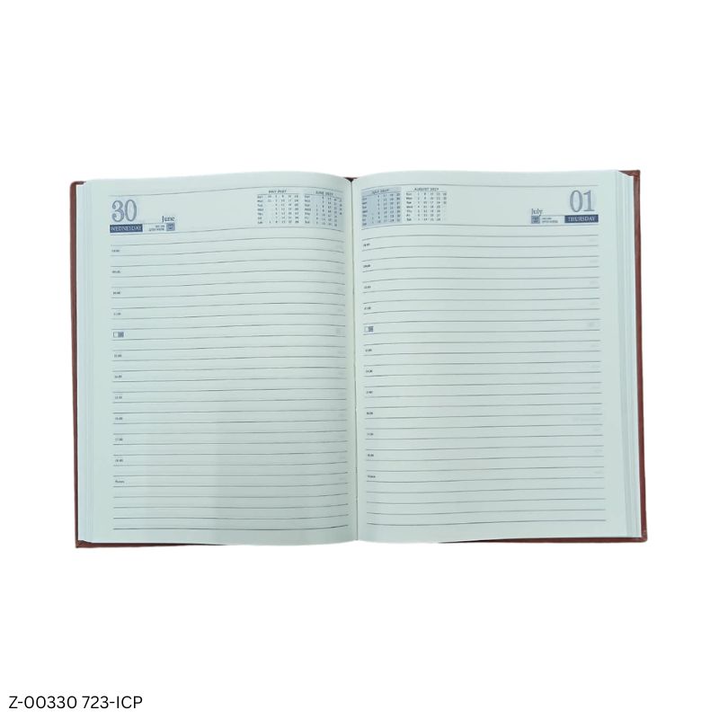 2027 – 723-ICP Leatherette Diary | Saturday-Sunday Clubbed | Assorted Colours