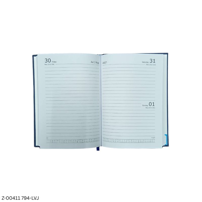 2027 – 794-LAJ Leatherette 1 Date Diary | Saturday-Sunday Clubbed | Assorted Colours
