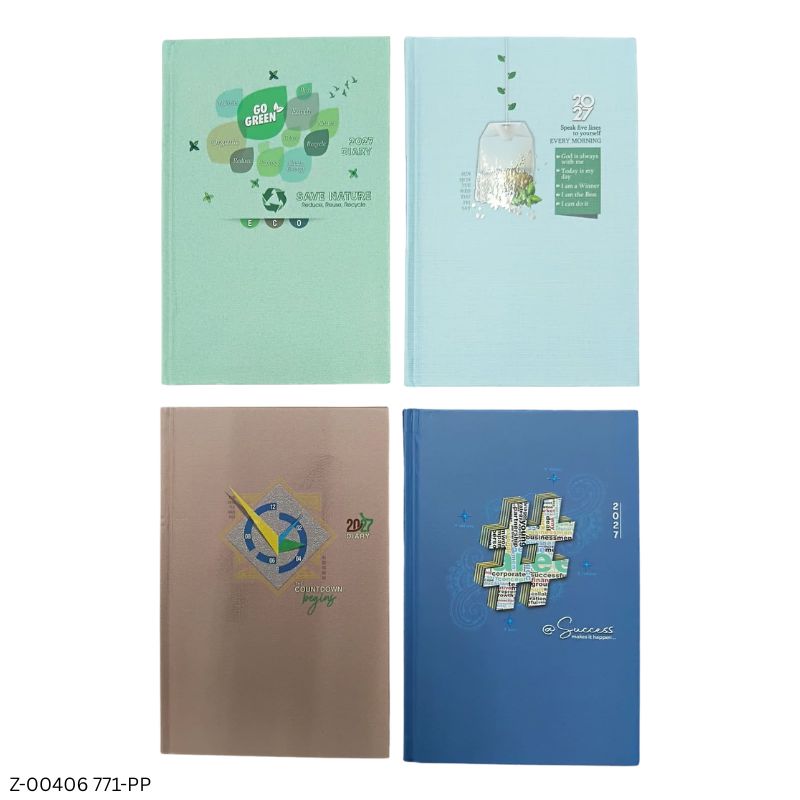 2027 – 721-PP Theme Diary | Saturday-Sunday Clubbed | Assorted Designs