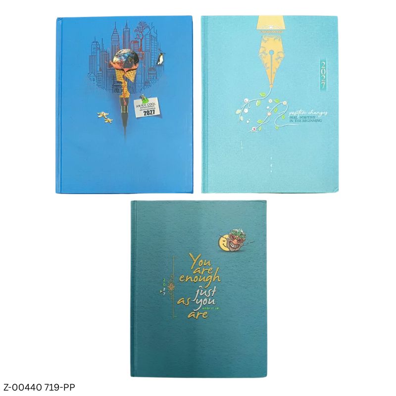 2027 – 719-PP Theme Diary | Saturday-Sunday Clubbed | Assorted Designs