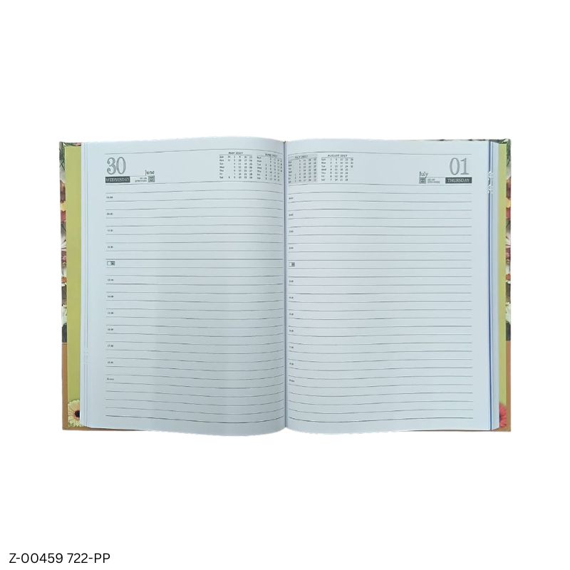 2027 – 722-PP Flower Theme Diary | Saturday-Sunday Clubbed | 4 Pages of Nature Photos