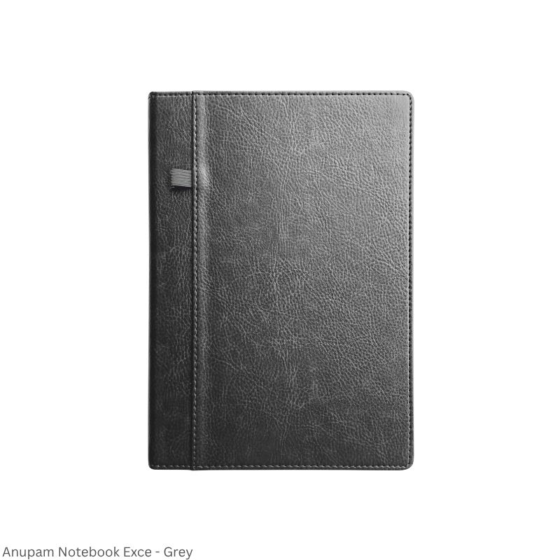 Anupam Exec Journal - Vintage Elegance with Stitched Edges, Elastic Pen Loop, and Leather Textured PU Covers – 192 Pages