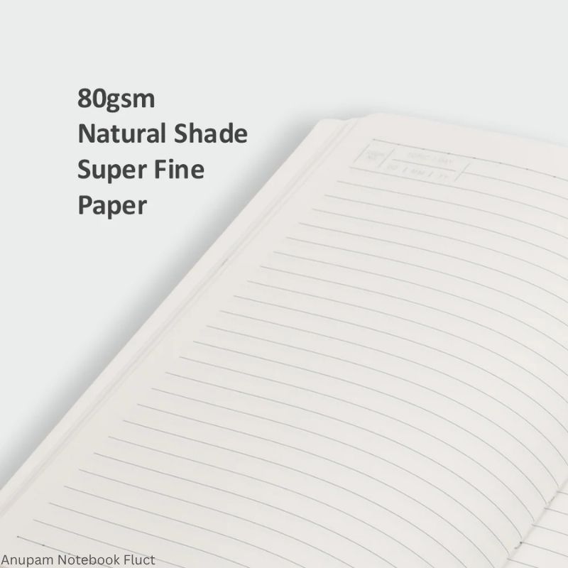 Notebook Anupam Fluct Rulled Journal – Premium Matte Finish with Elastic Closure
