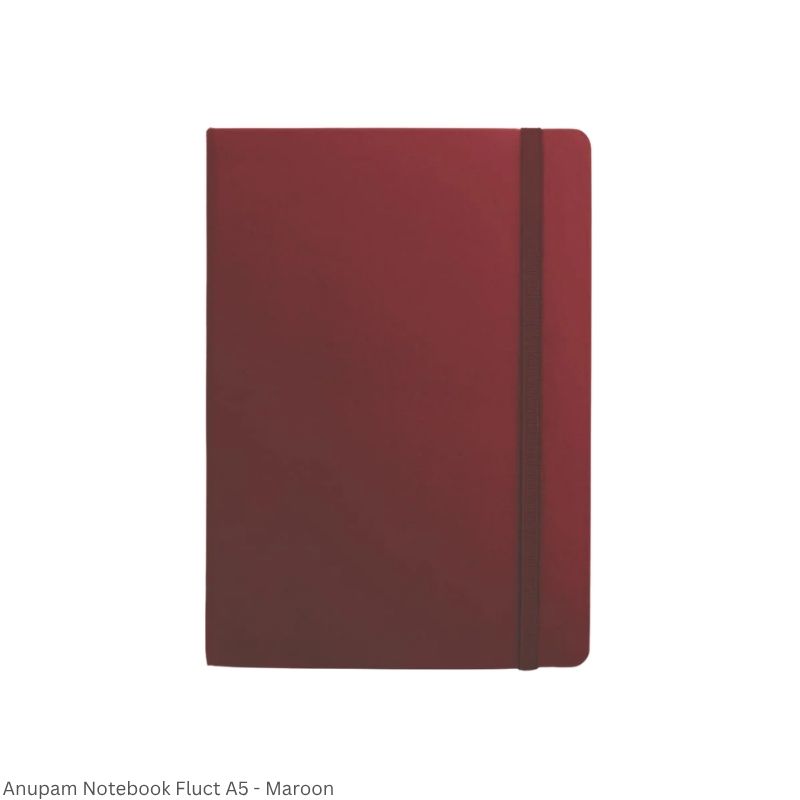 Notebook Anupam Fluct Rulled Journal – Premium Matte Finish with Elastic Closure