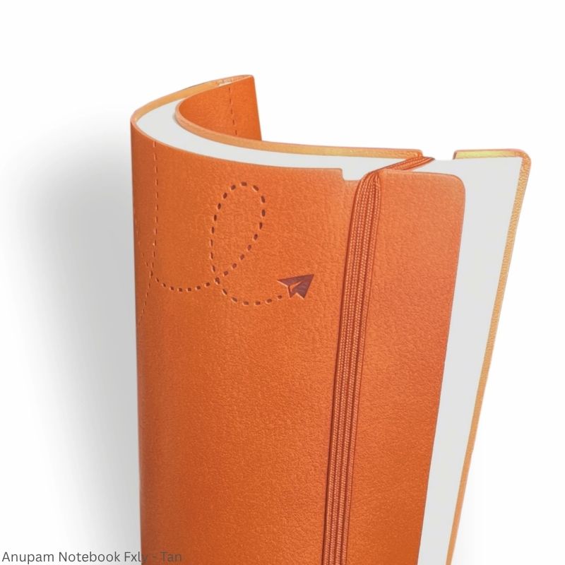 Anupam Flxy Journal – 192 Pages | Textured PU Cover | Elastic Closure | Assorted Colours