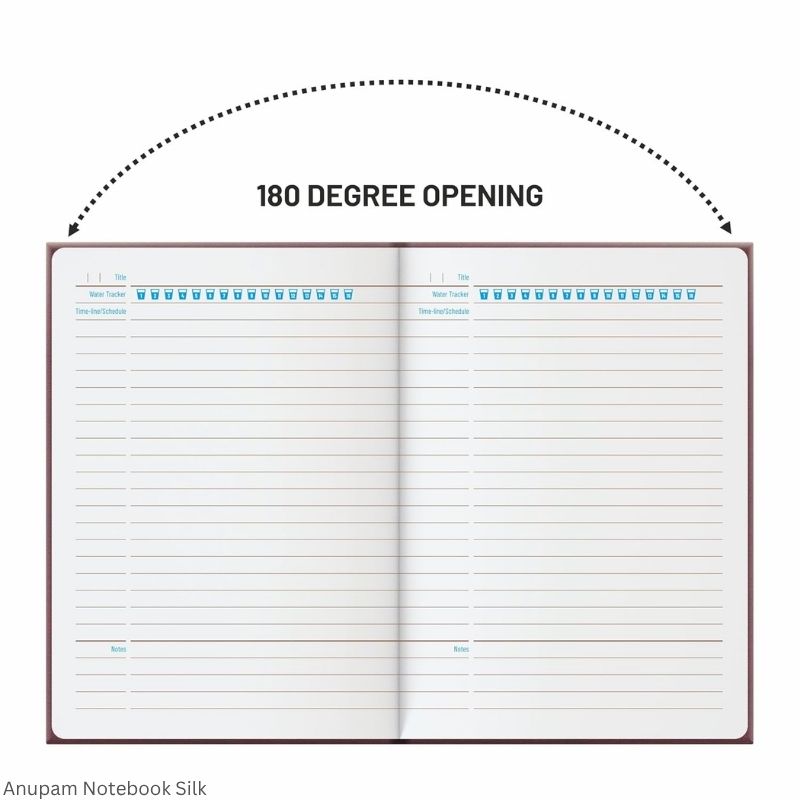 Anupam Slik Journal – 160 Pages | 100 GSM Paper | Textured Cover | Assorted Colours