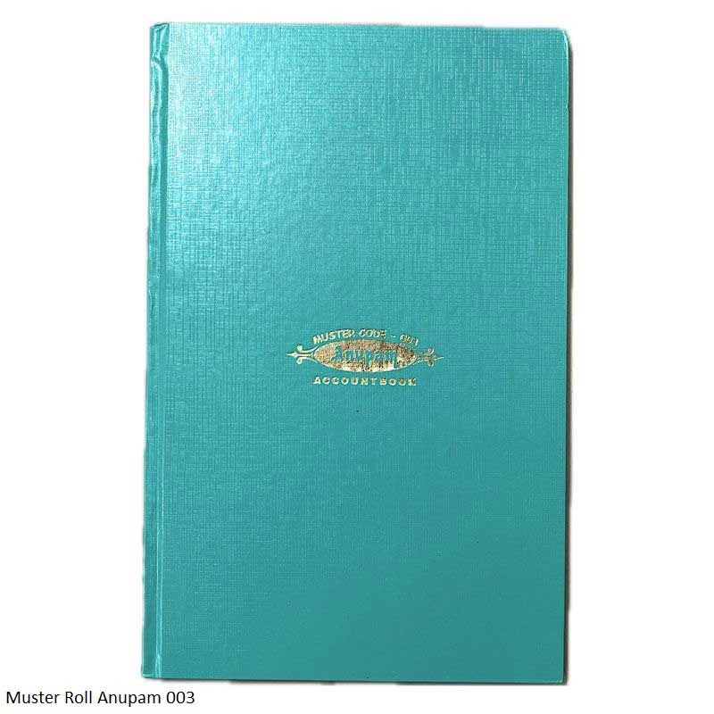 Anupam Attendance Register 003 Signature – Time In & Out Attendance Tracker | Hard Bound Class Record Book, 10 Names per Page