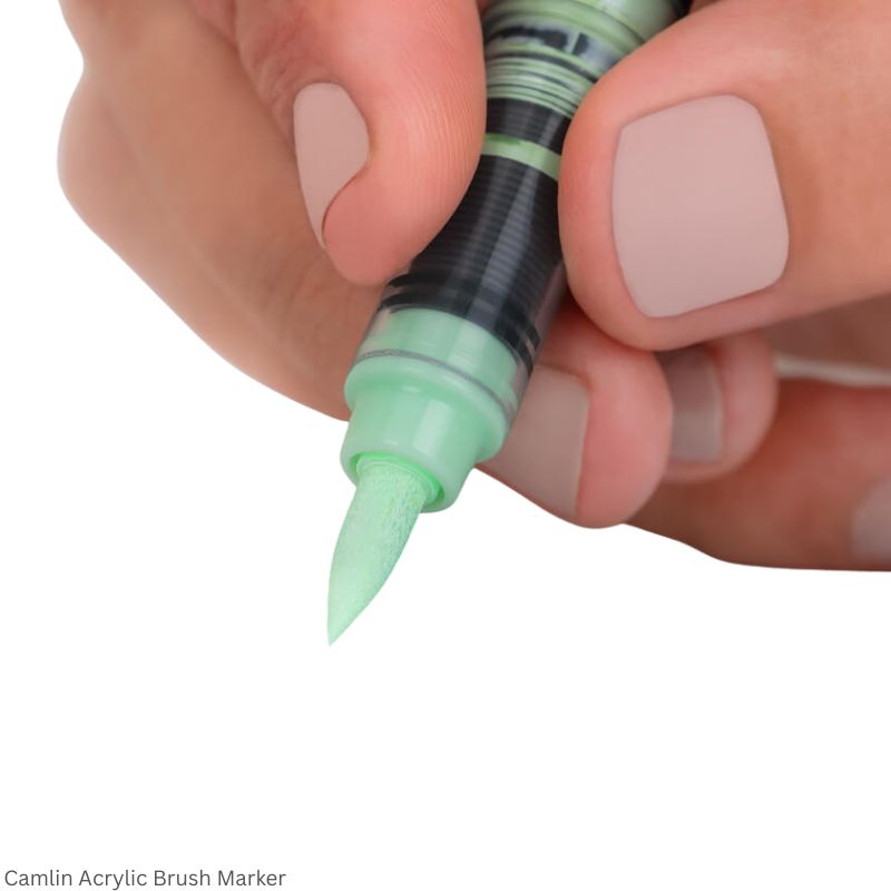 Camel Acrylic Brush Markers Available in 6 Shades and 12 Shades