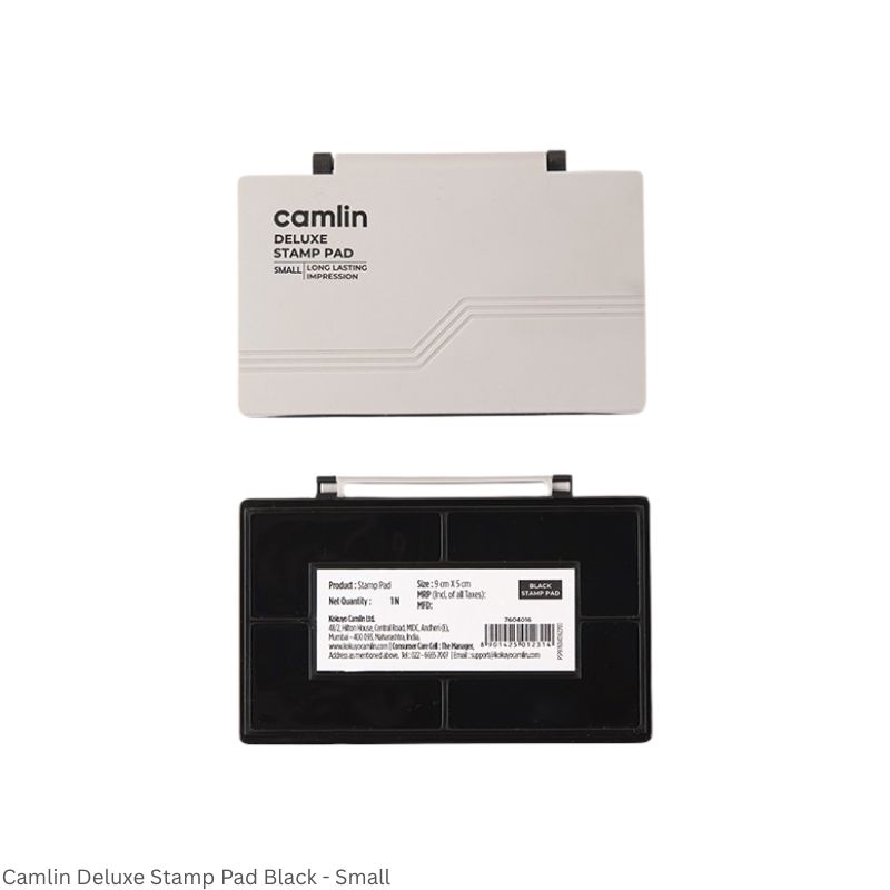 Camlin Deluxe Stamp Pad – Small & Large (Available in Violet, Red & Black)