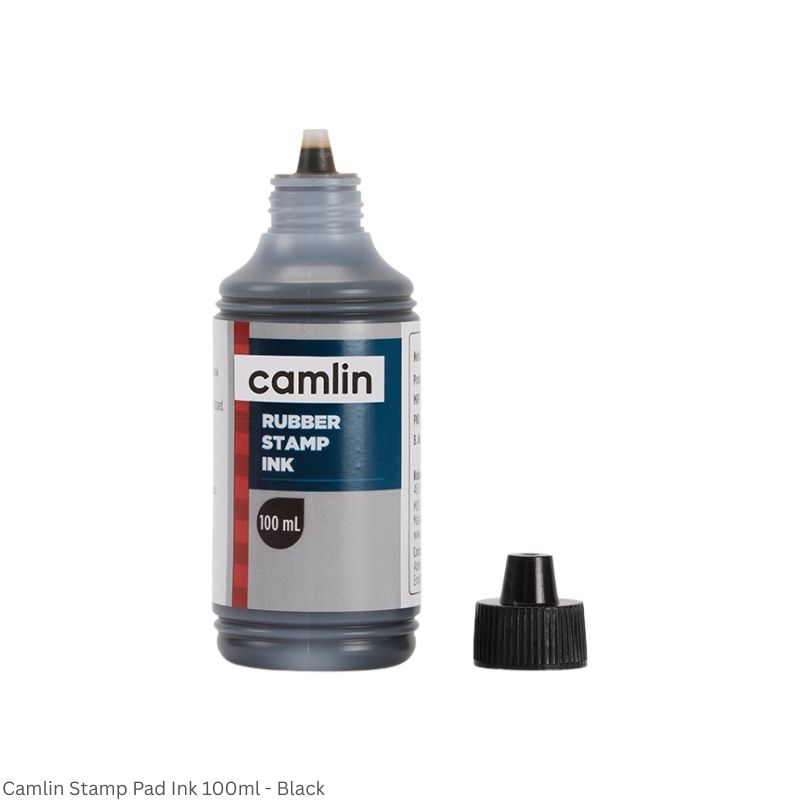 Camlin Stamp Pad Ink 25ml and 100ml Available in Violet, Red and Black