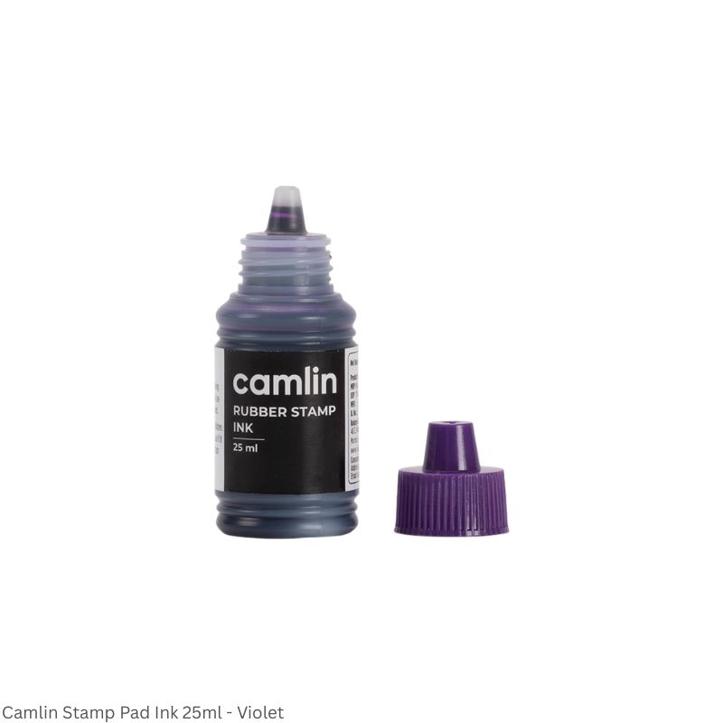 Camlin Stamp Pad Ink 25ml and 100ml Available in Violet, Red and Black
