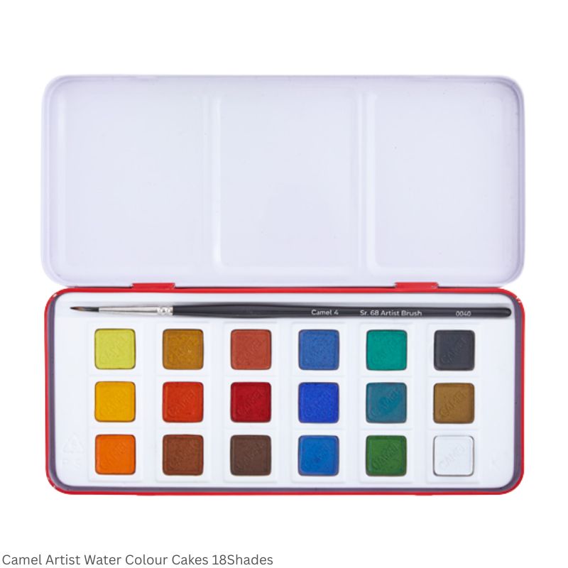 Camel Artist Water Colours Cakes 18, 24 and 48 Shades