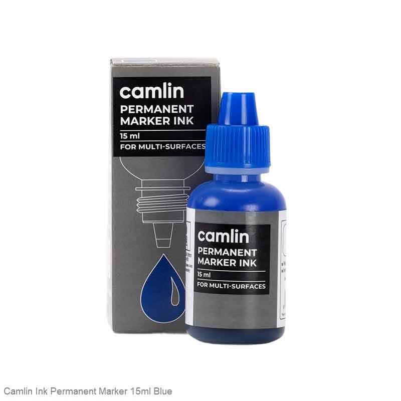 Permanent Marker Ink Camlin in 4 Different Colours 15ml per bottle