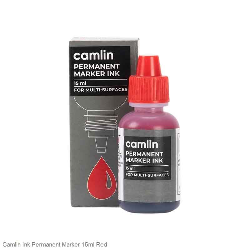Permanent Marker Ink Camlin in 4 Different Colours 15ml per bottle