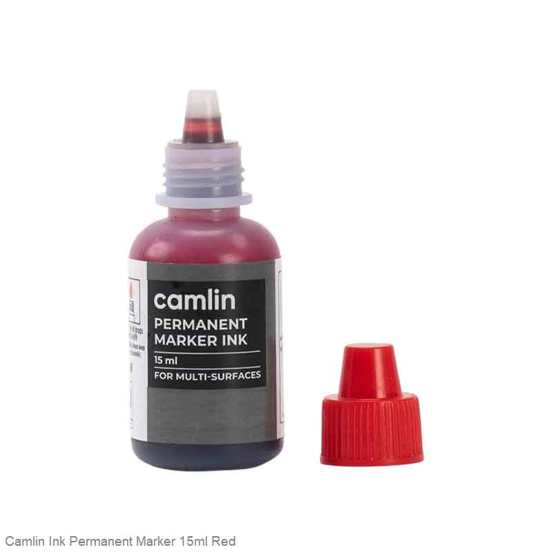 Permanent Marker Ink Camlin in 4 Different Colours 15ml per bottle