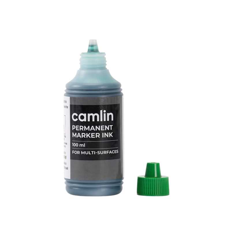 Permanent Marker Ink Camlin in 4 Different Colours 100ml per bottle