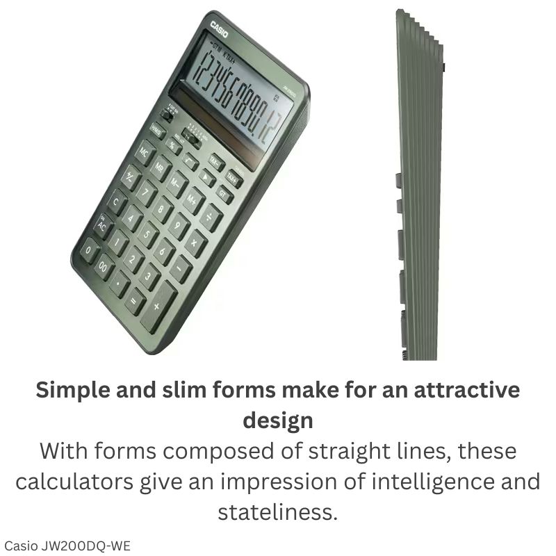 Casio JW-200DQ-BU (Ice Blue) - 12 Digit, Stylish, Time Calculations, Compact Desktop Calculator