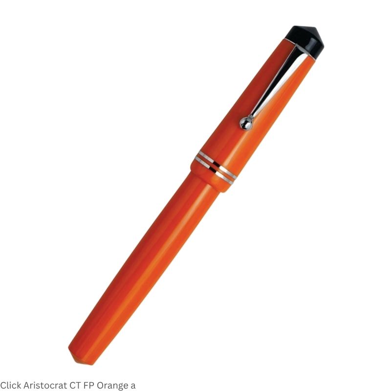 Click Aristocrat Fountain Pen – Medium Nib, Chrome Trim – 3-in-1 Ink Filling System – Various Body Colours