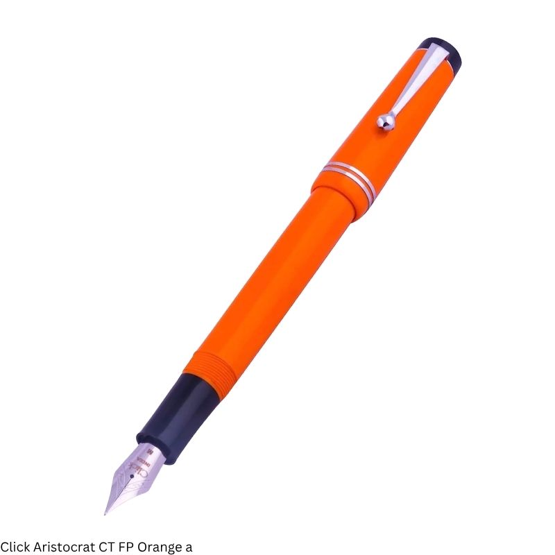 Click Aristocrat Fountain Pen – Medium Nib, Chrome Trim – 3-in-1 Ink Filling System – Various Body Colours