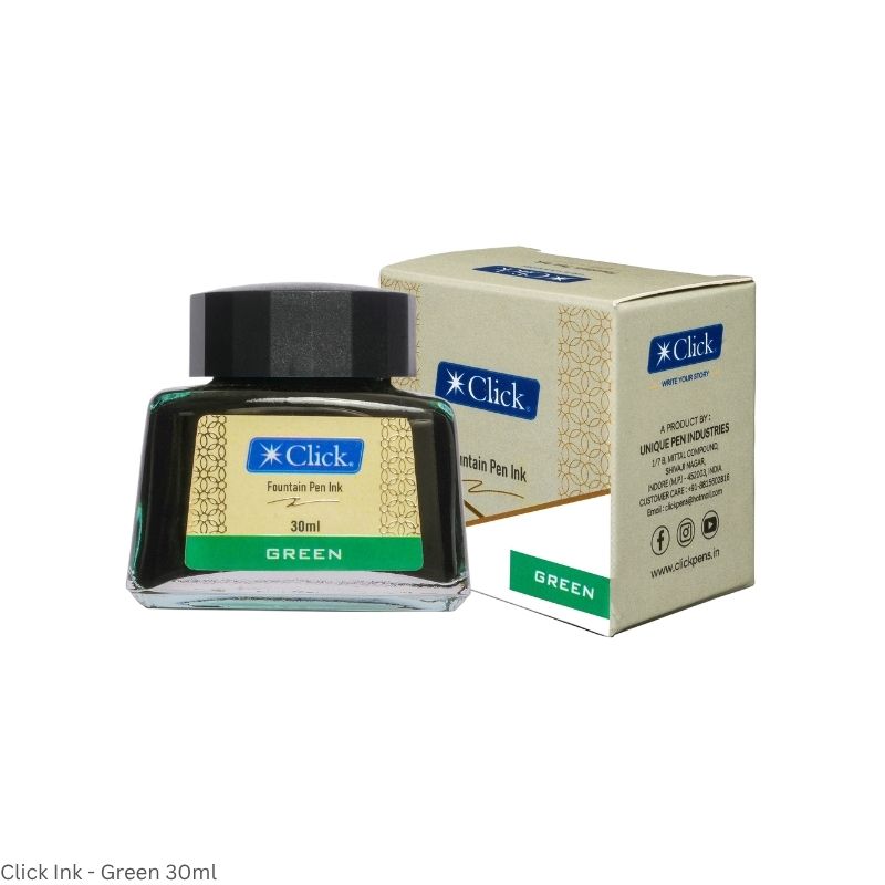 CLICK Fountain Pen Ink – Smooth Flowing Premium Ink – Assorted Colours – 30ml & 50ml