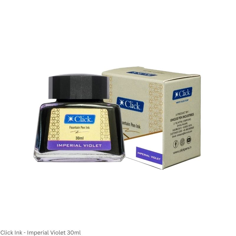 CLICK Fountain Pen Ink – Smooth Flowing Premium Ink – Assorted Colours – 30ml & 50ml