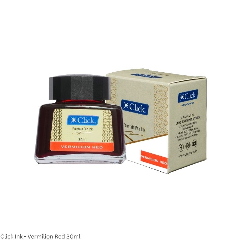 CLICK Fountain Pen Ink – Smooth Flowing Premium Ink – Assorted Colours – 30ml & 50ml