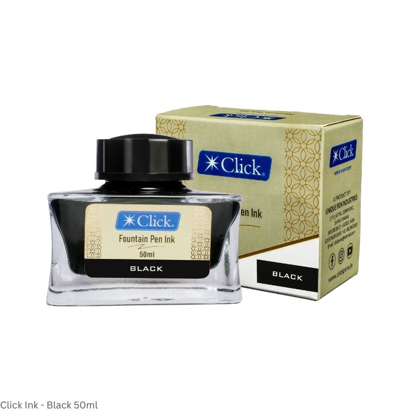 CLICK Fountain Pen Ink – Smooth Flowing Premium Ink – Assorted Colours – 30ml & 50ml
