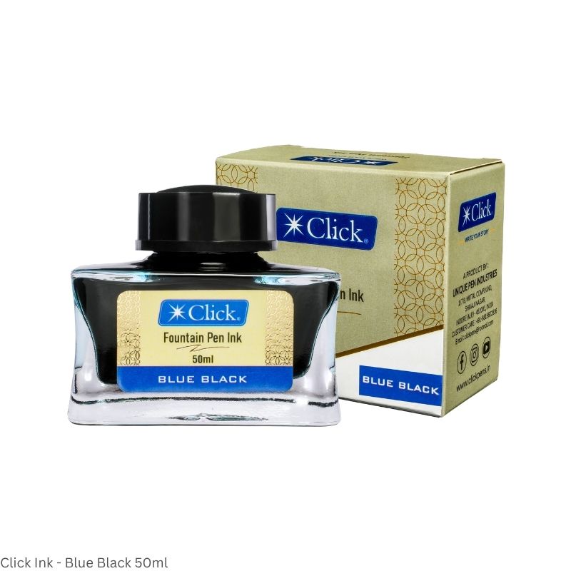 CLICK Fountain Pen Ink – Smooth Flowing Premium Ink – Assorted Colours – 30ml & 50ml