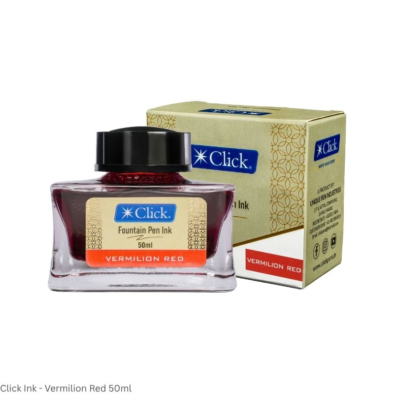 CLICK Fountain Pen Ink – Smooth Flowing Premium Ink – Assorted Colours – 30ml & 50ml