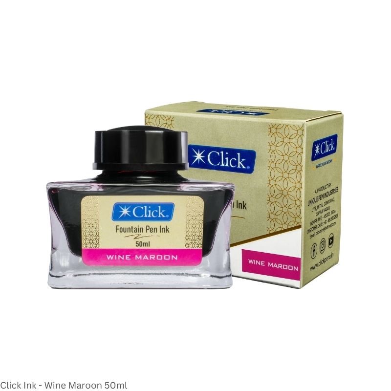 CLICK Fountain Pen Ink – Smooth Flowing Premium Ink – Assorted Colours – 30ml & 50ml