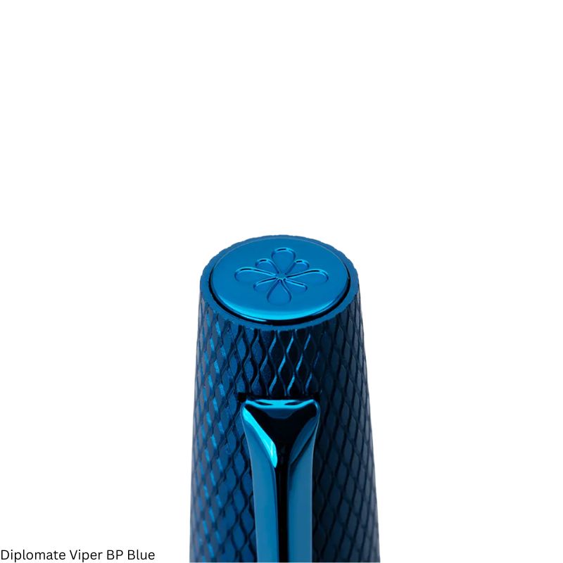 Diplomat Viper Blue Ballpoint Fine Point Pen – Black Ink