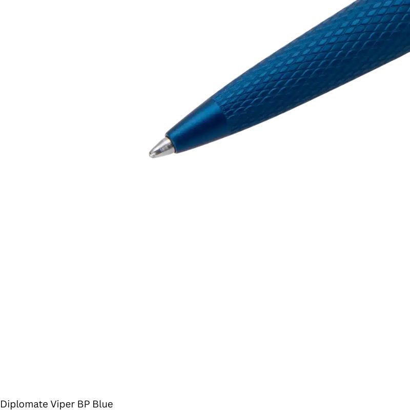Diplomat Viper Blue Ballpoint Fine Point Pen – Black Ink