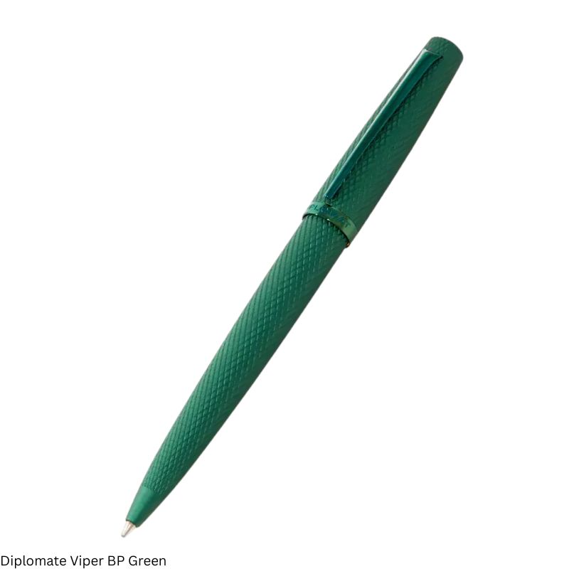 Diplomat Viper Green Ballpoint Fine Point Pen – Black Ink