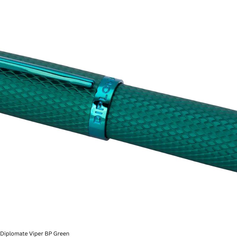 Diplomat Viper Green Ballpoint Fine Point Pen – Black Ink