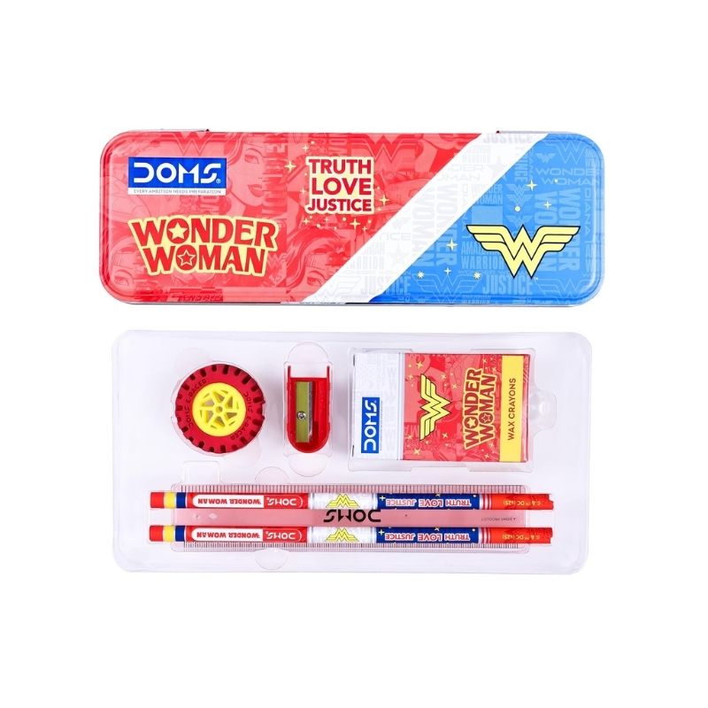 DOMS Stationery Kits – Speedz, Wonder Woman, Batman, Superman, Unicorn